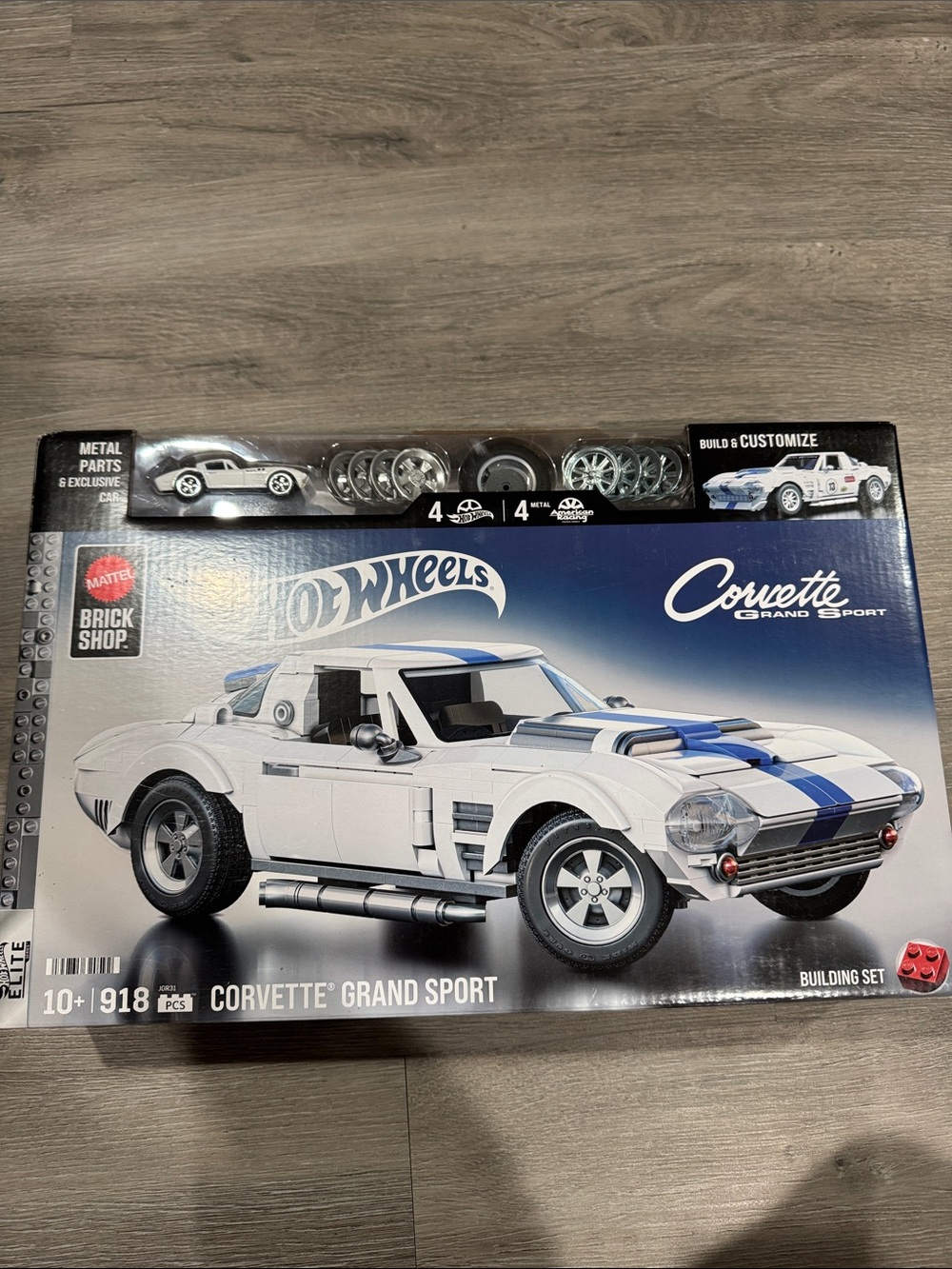 Hot Wheels Brick Shop Corvette Grand Sport Building Set
